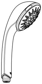 GROHE 28796000 - Doccetta manuale RELEXA 100 Five 100 mm cromo lucido