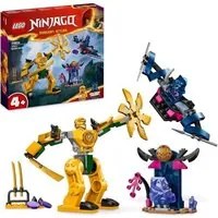 LEGO NINJAGO MECH DA BATTAGLIA DI ARIN CON 2 MINIFIGURE CON SPADE E ALIANTE