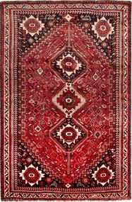 Shiraz Tappeto 180x270 Rosso (Iran) Annodato A Mano
