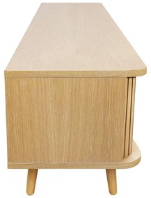 Mobile TV di colore naturale con effetto rovere 178x50x40 cm Rove – Woodman