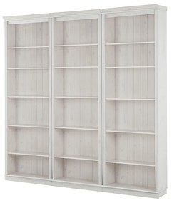 Libreria in legno di pino bianco 222x223 cm Anita - Støraa