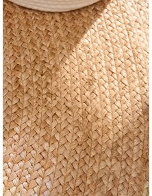 Tappeto rotondo avorio in iuta reversibile e tessuto a mano ø 160 cm Jutta Ivory – Hanse Home