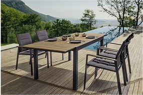 Tavolo da pranzo da giardino in alluminio 90x140 cm Elias - Bizzotto