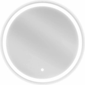 Mexen Gobi specchio da bagno illuminato, rotondo 60 cm, LED 6000K, anti-appannamento - 9801-060-060-611-00