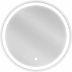 Mexen Gobi specchio da bagno illuminato, rotondo 60 cm, LED 6000K, anti-appannamento - 9801-060-060-611-00