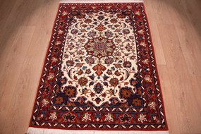 Isfahan Tappeto 160 x 110 (Iran) Annodato A Mano
