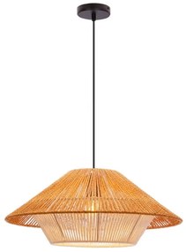 Lampadario a sospensione su cavo AFRICA 1xE27/40W/230V Ø 50 cm marrone/crema