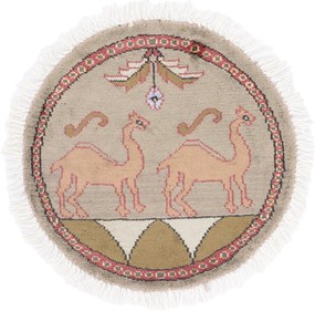 Agra Tappeto 50 x 50 (Indian) Annodato A Mano