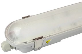 Plafoniera LED Stagna 120cm 40W CCT 6.400lm - con driver Philips CertaDrive Colore Bianco Variabile CCT