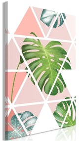 Quadro  Geometric Monstera (1 Part) Vertical  Colore colorful, Dimensioni e Misure 60x90