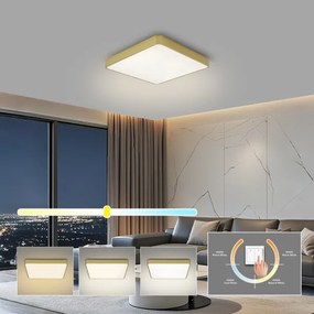 Brilagi - Plafoniera LED POOL LED/36W/230V 3000/4000/6000K 40x40 cm dorata