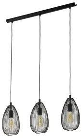 Eglo 49142 - Lampadario a sospensione con filo CLEVEDON 3xE27/60W/230V
