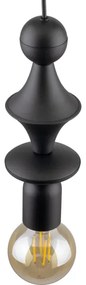 Lampadario a sospensione con filo TOWER 1xE27/15W/230V nero