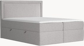 Letto boxspring fatto a mano con contenitore Maya, H3