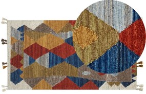 Tappeto kilim lana multicolore 80 x 150 cm ARZAKAN Beliani