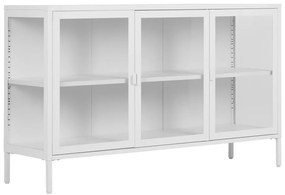 Vetrina in metallo bianco 140x85 cm Brisbane - House Nordic