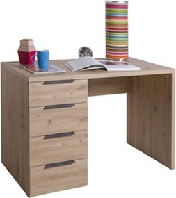 Scrivania 4 Cassetti 110x60x75h Espresso Rovere Artisan
