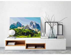 Quadro fai da te  Dolomite Peaks  Larghezza x Altezza Home decor 60x40