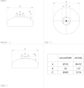 Eglo 43637 - Plafoniera MOGANO 1xE27/60W/230V