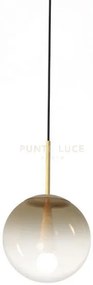 Eva-25 br lampadario a sospensione in vetro 1 luce bronzo d.25cm ca...