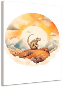 Quadro su tela – Mondo dei dinosauri sognante