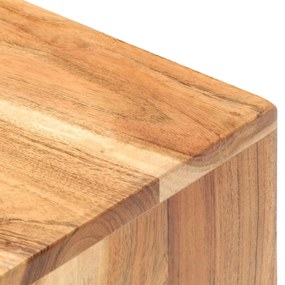 Comodino 40x30x50 cm in legno massello di acacia