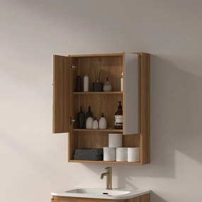 Specchio bagno contenitore 60 cm stile scandinavo | KAM-NORTH-60 - KAMALU