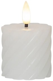 Set di 2 candele LED in cera bianca, altezza 7,5 cm Flamme Swirl - Star Trading