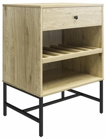 Mobile da vino in pino naturale per 6 bottiglie, 60x83 cm Tamlin - Støraa