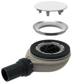 Piletta per doccia e per scarico a pavimento con coperchio  GEBERIT Sifone doccia con piletta tappo cromo  Ø 90 mm Ø foro 40 mm in polipropilene