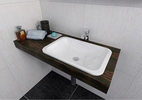 Lavabo bianco in composito minerale 55x36 cm Japura – Sapho