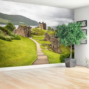 Carta da parati Loch Ness Castello 104x70 cm