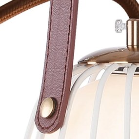 Klausen 101021 - Applique MEMORY 1xG9/4W/230V bianco/marrone