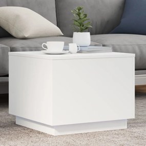 Tavolino Da Salotto Con Luci Led Bianco 50x50x40 Cm /