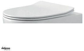 Copriwater "New Line" Slim Soft-Close Finitura Bianco Lucido