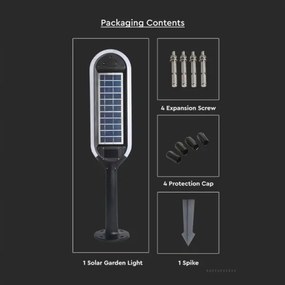 Lampada solare LED con sensore BOLLARD LED/5W/5,5V 70 cm 3000K IP65 2000 mAh