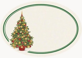 Set di 6 adesivi regalo Albero Natale