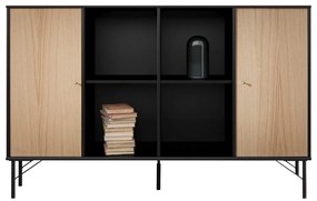 Cassettiera nera in rovere Hammel , 136 x 89 cm Mistral Kubus - Hammel Furniture