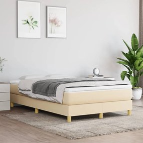Giroletto A Molle Con Materasso Crema 120x200 Cm İn Tessuto /