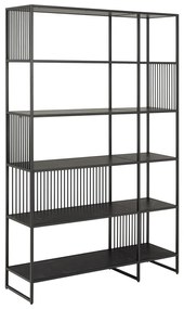 Libreria nera 120x185x35 cm Strington – Actona