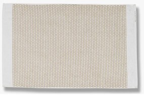 Tappetino da bagno in tessuto bianco e beige 50x80 cm Grid - Mette Ditmer Denmark