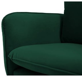 Divano in velluto verde scuro 200 cm Vienna - Cosmopolitan Design