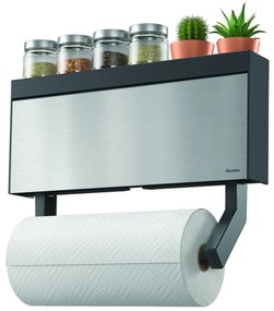 Porta rotolo e pellicole da appendere per cucina Tango Inox - Metaltex