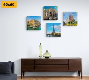 Set di quadri – Monumenti storici in colori splendidi