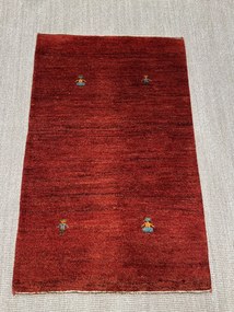 Gabbeh Tappeto 80x120 Rosso (Iran) Annodato A Mano