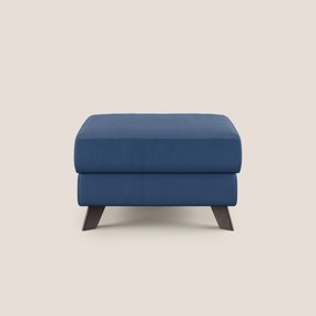 Moon Pouf contenitore e piedini alti in microfibra impermeabile T11 blu