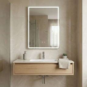Specchio LED MARLO con illuminazione ambient – 80x60 cm