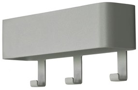 Attaccapanni da parete verde polveroso in metallo con scaffale 27 cm Dax Play – Spinder Design