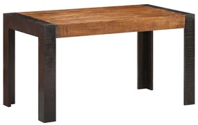 Tavolo da pranzo 140x70x76 cm in legno massello di mango grezzo