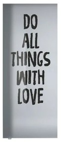 Anta per porta scorrevole Love in vetro nero, L 88 x H 215 cm spessore 10 mm, apertura destra
